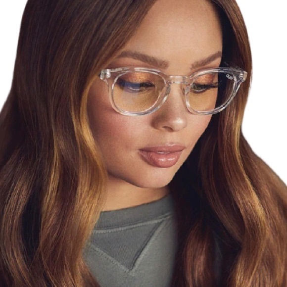 QUAY Walk On Blue Light Glasses Crystal Clear Frame Bluelight Blocking Lens NWT - Picture 5 of 9